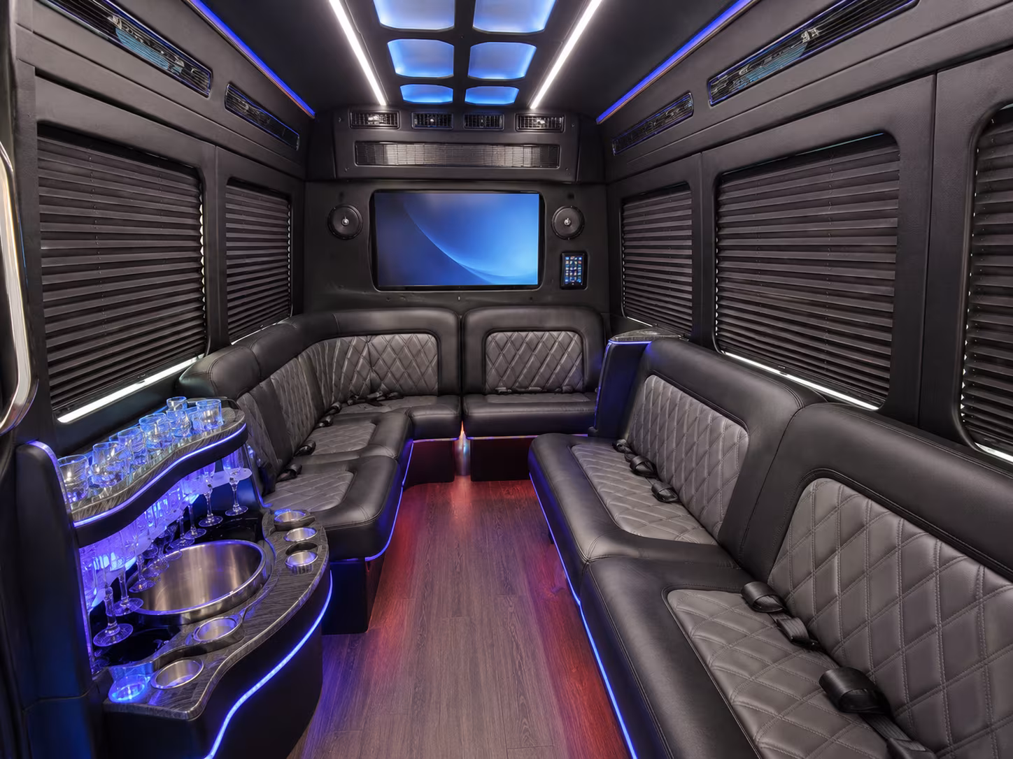 Jacksonville Airport Shuttle & Transportation party bus exterior