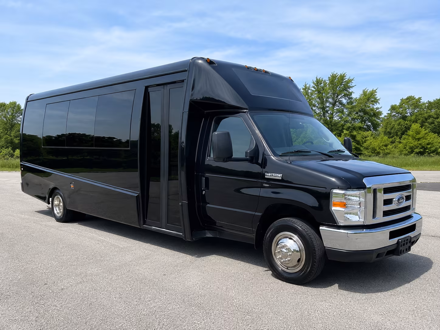 Jacksonville Airport Shuttle & Transportation party bus interior