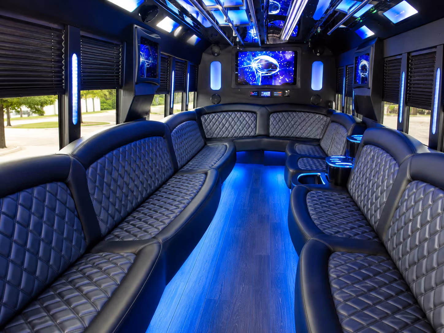 Jacksonville Prom & Homecoming Transportation party bus exterior