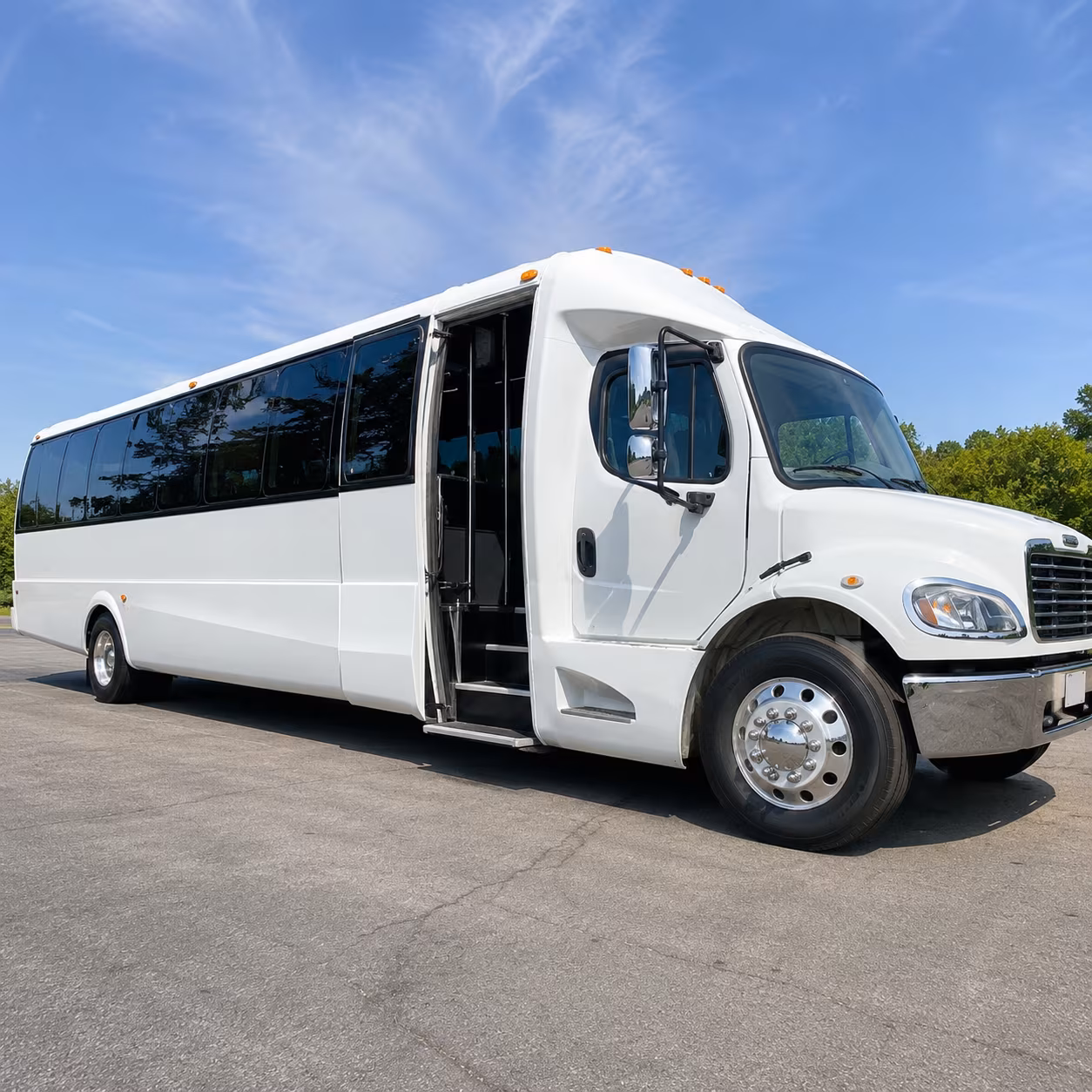 Jacksonville School Event Transportation party bus exterior