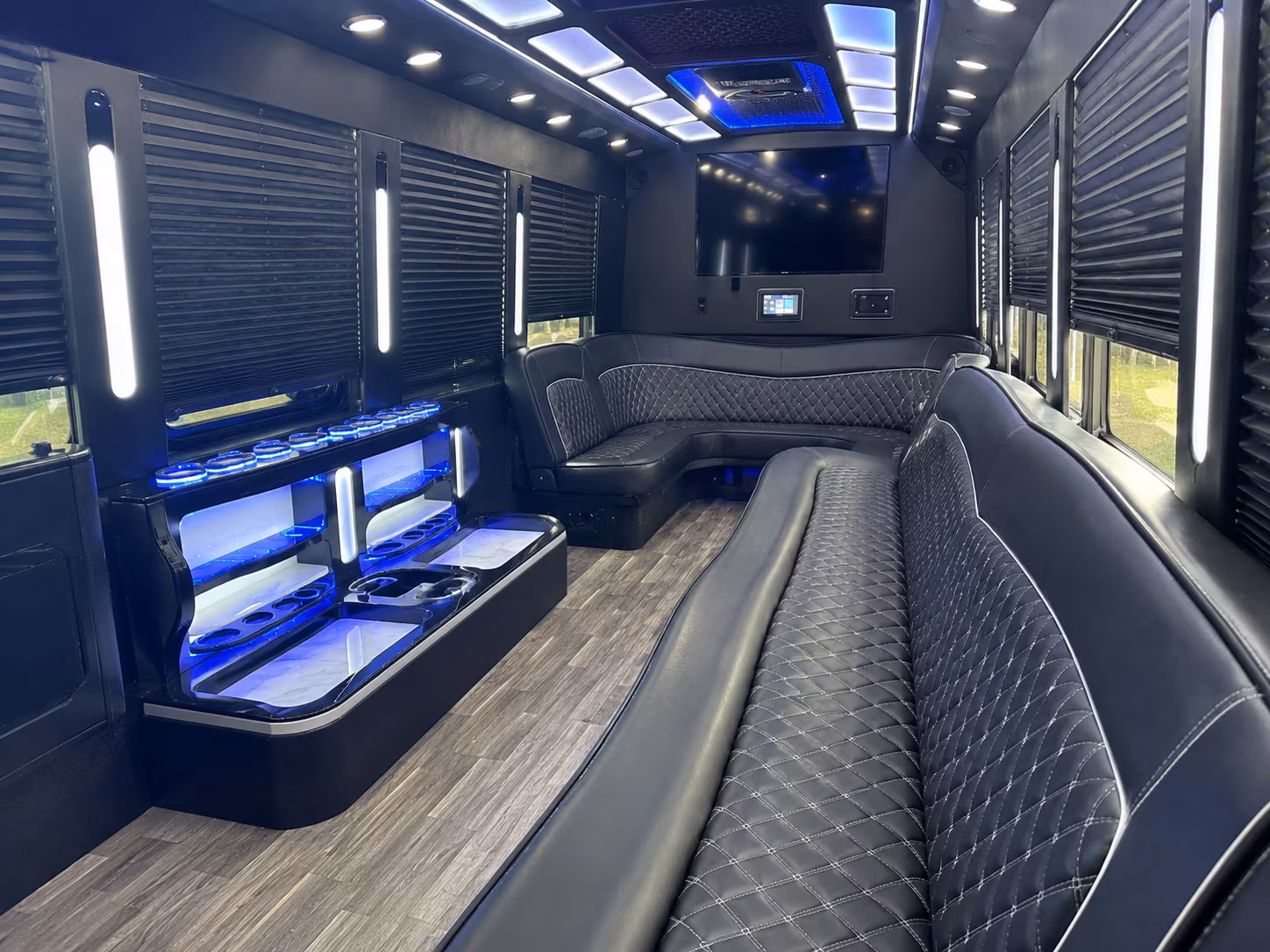 Jacksonville Wedding Transportation party bus exterior