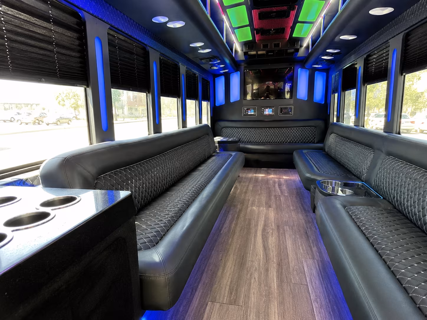 Jacksonville Wedding Transportation party bus exterior