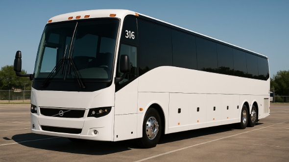 Exterior of Charter Bus Company Jacksonville's 40 Passenger Charter Bus in Jacksonville