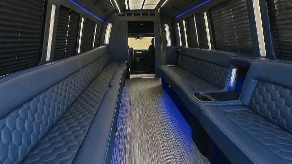 Interior of Charter Bus Company Daytona Beach's 40 Passenger Party Bus in Daytona Beach