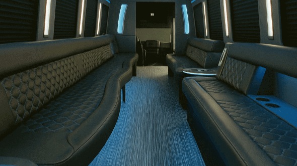 Interior of Charter Bus Company Port Orange's 40 Passenger Party Bus in Port Orange