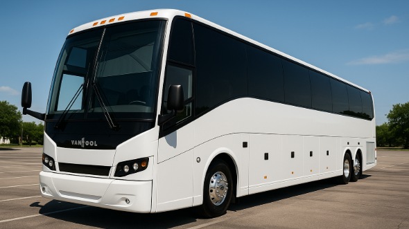 Exterior of Charter Bus Company Jacksonville's 47 Passenger Charter Bus in Jacksonville