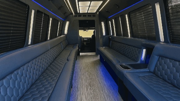 Interior of Charter Bus Company Ocala's 50 Passenger Party Bus in Ocala