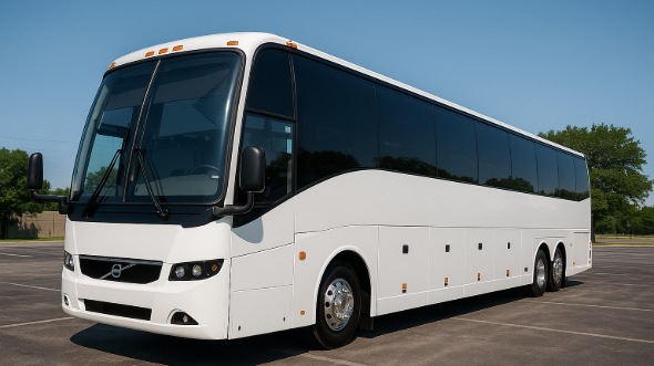 Exterior of Charter Bus Company Jacksonville's 55 Passenger Charter Bus in Jacksonville