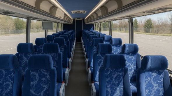 Interior of Charter Bus Company Jacksonville's ADA Charter Bus in Jacksonville